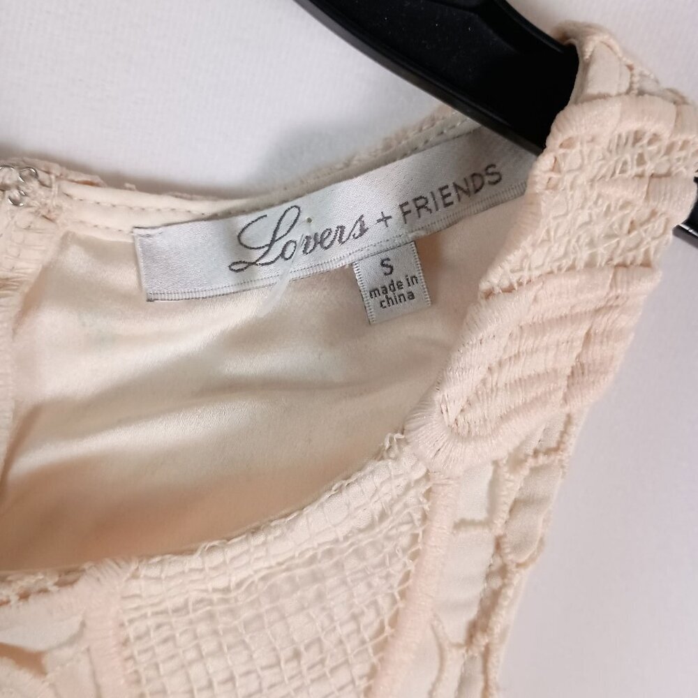 Lovers & Friends Caspian Lace Shift Mini Dress Women’s Size S White $180 - Picture 9 of 9